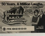 Candid Camera 50th Anniversary Tv Series Print Ad Vintage Fox Peter Funk... - $5.93