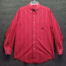 Chaps Ralph Lauren Men&#39;s Sz M Button Down Shirt Red Checkered - £13.70 GBP