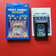 Video Pinball Atari 2600 7800 Vintage Game with Box Manual - £17.17 GBP