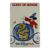 Walt Disney World 25th Anniversary Guest of Honor &amp; First Visit Badge Un... - $9.74