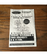 Vintage concert ad handbill the new Oakland Beehive big screen WYEP radio  - $27.08 CAD