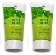 Super Detox Hair Masque Fresh Mint + Witch Hazel 5fl oz (142ml) (Set of 2) - £14.07 GBP