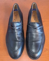 Bostonian Black Leather Loafers Men Size 11 Slip-On Shoes - £14.90 GBP