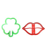 Kiss Me Im Irish Saint Patricks St Pattys Day Set Of 2 Cookie Cutters US... - £3.90 GBP