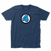 Fantastic Four Symbol (30 Single) T-Shirt Blue - £27.96 GBP+