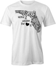 STATE MANDALA FLORIDA TShirt Tee Short-Sleeved Cotton CLOTHING HEART S1W... - $15.14+