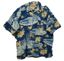 Vtg OP Ocean Pacific Hawaiian Aloha Fish Boats Floral Island Shirt Sz XX... - £26.12 GBP