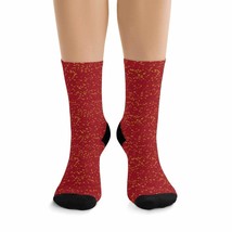 Snow Little Dots Carmine Red II DTG Socks - £18.82 GBP