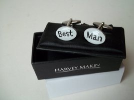 Best Man Cufflinks by Harvey Makin in Giftbox - £10.17 GBP