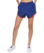 Tommy Hilfiger Sport Women&#39;s Colorblocked Running Shorts Blue/Red Size L... - $21.49