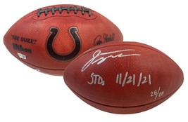 JONATHAN TAYLOR Autographed Duke Metallic Colts Football FANATICS LE 28/28 - £953.03 GBP