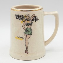 Vintage Virginia Lil Virgin Decal Beer Drink Mug 1950&#39;s 1960&#39;s - £42.81 GBP