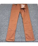 Footprint Manufacture Jeans Men 36x32 Brown Straight Denim Pants Outdoor - $893.43 MXN