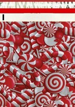 1-1000 6x9 ( Candy Canes ) Boutique Designer Poly Mailer Bags Fast Shipping - £1.43 GBP+