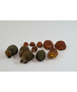 Hedgehog Miniature Collection Stone Critter Littles Wade Porcupine Lot C... - £30.42 GBP