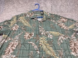 Batik Bay Shirt Mens XXL Hawaiian Travel Palm Trees - $10.88
