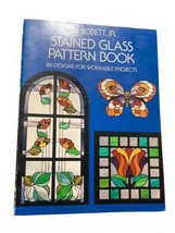 Stained Glass Pattern Book by Ed Sibbett Jr. 1976 Vintage 88 Designs - £9.38 GBP