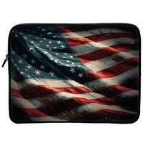 American Flag Print 16&quot; Laptop Sleeve - Art Laptop Sleeve - Graphic Lapt... - £27.26 GBP