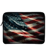 American Flag Print 16&quot; Laptop Sleeve - Art Laptop Sleeve - Graphic Lapt... - £27.25 GBP