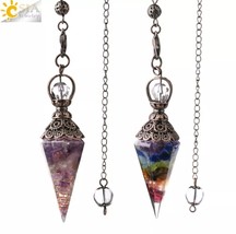 Pendulo adivinacion, péndulo de cristales, curativos de 7 Chakras, Reiki,... - £19.03 GBP