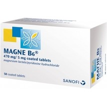 MAGNE B6 Magnesium Vitamins B6 Fatigue Stress Magnesium Deficiency 60tabs - £22.29 GBP