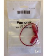 Pomona - 1236-8-0 - mini-clip-patch-cord - alligator-test-Driver-red - $8.00