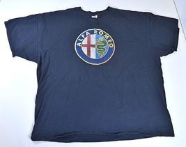 Vintage Alpha Romeo Black T-Shirt Mens Sz 3XL Fruit of Loom Tag Racing S... - £17.72 GBP