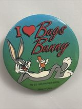 I❤️ Bugs Bunny Vintage 1990’s Kids Looney Tunes Safety Pin Back Button  - $7.92