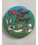 I❤️ Bugs Bunny Vintage 1990’s Kids Looney Tunes Safety Pin Back Button  - $7.92