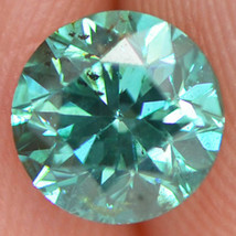 Loose Round Cut Diamond 0.95 Carat Fancy Green Blue SI1 Natural Enhanced 6.05 MM - £699.62 GBP