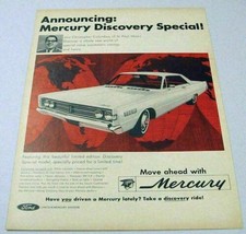 1966 Print Ad Mercury White 2-Door Limited Edition Discovery Special Model - $14.10