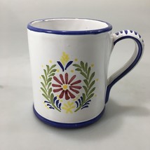 Sigma the Tastesetter Handpainted Floral Stoneware Pottery Mug Cup 12 oz... - $24.01