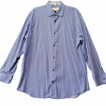 Banana Republic Men Shirt Size XL Blue Stripe Classic Long Sleeve Button... - £8.69 GBP