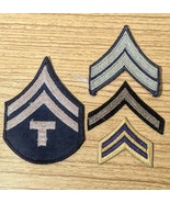 Assortment of 4 Vintage WW2 &amp; Korean War U.S. ARMY Chevrons - $18.57 CAD