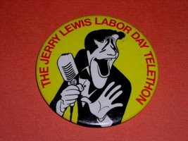 Jerry Lewis Telethon Vintage Pinback Button 1980 - £27.45 GBP