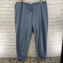 Lauren Conrad Pajama Pants Womens Sz XL Blue White Polka Dots  - £15.78 GBP