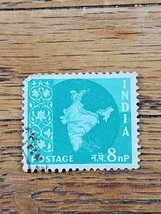 India Stamp Map of India 8np Used 302 - $0.99