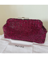 REISS ADALINE EMBELLISHED SPARKLE CLUTCH BAG, Evening Party Bags, Purple... - €154,73 EUR