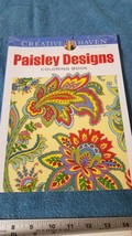 Creative Haven Paisley Designs Collection Coloring Book (Adult Coloring) - £3.73 GBP