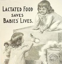 1895 Lactated Food Wells Richardson Vt Quack Medicine Victorian Advertis... - $19.99