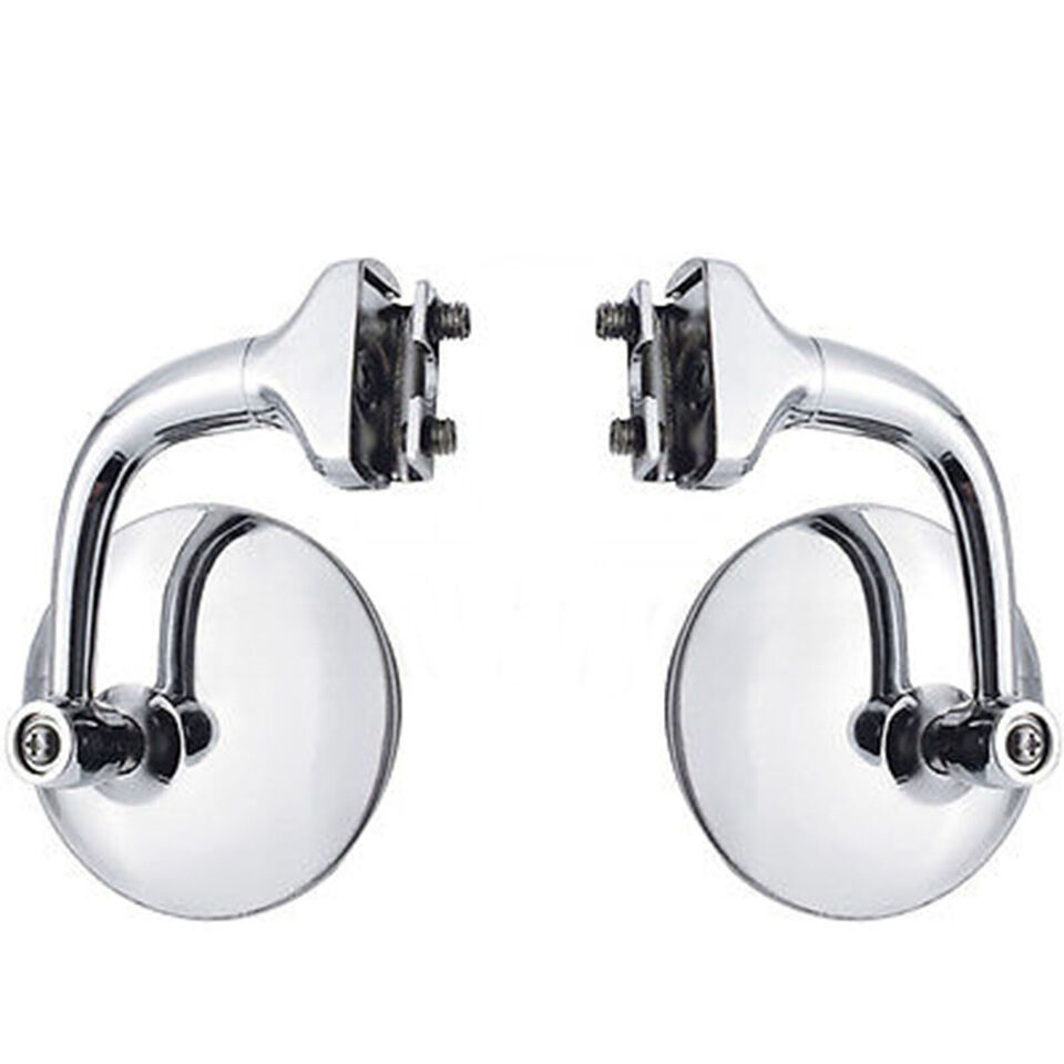 3&quot; Chrome Curved Arm Peep Side Door Glass Mirror Outside Rear View Hot R... - $42.95
