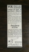 Vintage 1909 Auto Strop Safety Razor Company Original Ad 721 - $6.64