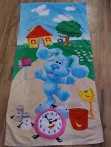 Blues Clues and You Beach Bath Towel 28x58 Cotton Jay Franco Nickelodeon - £9.75 GBP