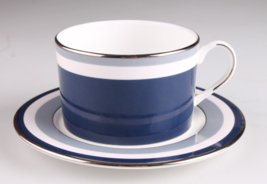 Lenox Kate Spade Mercer Drive Platinum Tea Cup Can &amp; Saucer New w Tags - £40.08 GBP