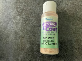 Mayco Stroke &amp; Coat SP 223 Speckled Jack O&#39;Lantern 2oz.  - $2.00