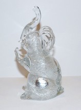 Exquisite Murano Italy Art Glass Elephant Silver Aventurine 6 1/2&quot; Sculpture - £80.07 GBP