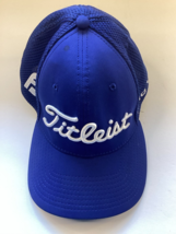 Titleist Pro V1 FJ Golf Pro Mesh Hat Large/XL Flex Stretch Blue White - $14.84