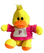 Linzy Toys Yellow Duck Plush Keychain Coin Purse Zipper Bag Pink Shirt S... - £4.92 GBP