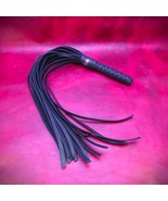Handmade Black Leather Flogger – Premium BDSM Whip for Impact Play, Luxu... - €67,34 EUR