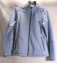 Kastel Denmark Womens Soft Shell Jacket Blue Fleece Lining S - $53.46